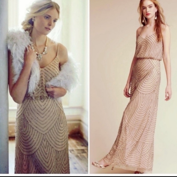 Adrianna Papell Beaded Embellished Maxi Dress - Picture 6 of 10